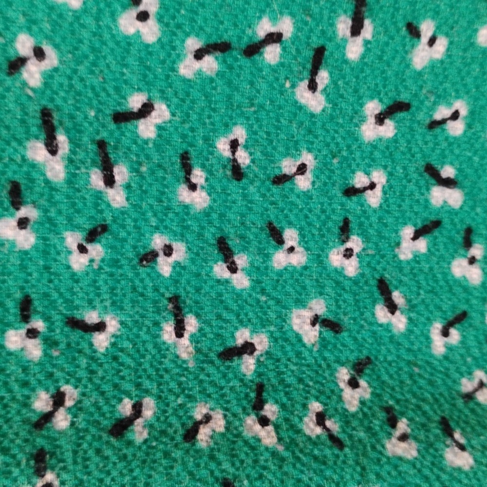 Adriana Papell size extra large green with little flowers women's top - Picture 4 of 6